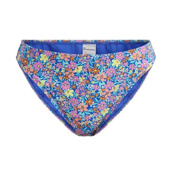 NEW No Boundaries Floral Bikini Swim Bikini Bottoms sz XXL (20) Cheeky High Leg - Picture 1 of 3